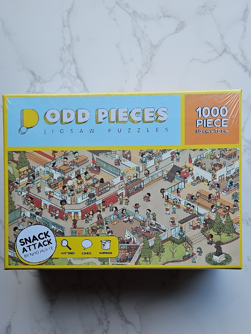 Odd Pieces Snack Attack Mystery 1000-Piece Jigsaw Puzzle NWT